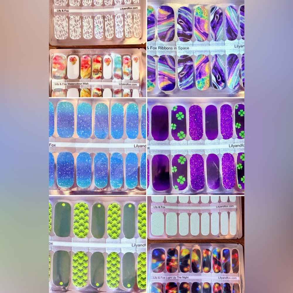 Lily & Fox Nail Wraps Batch - 10 sets